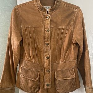Coldwater Creek Tan Women's Leather Jacket